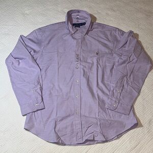 Ralph Lauren Lavender Button-Down Shirt Flesh Pony XL